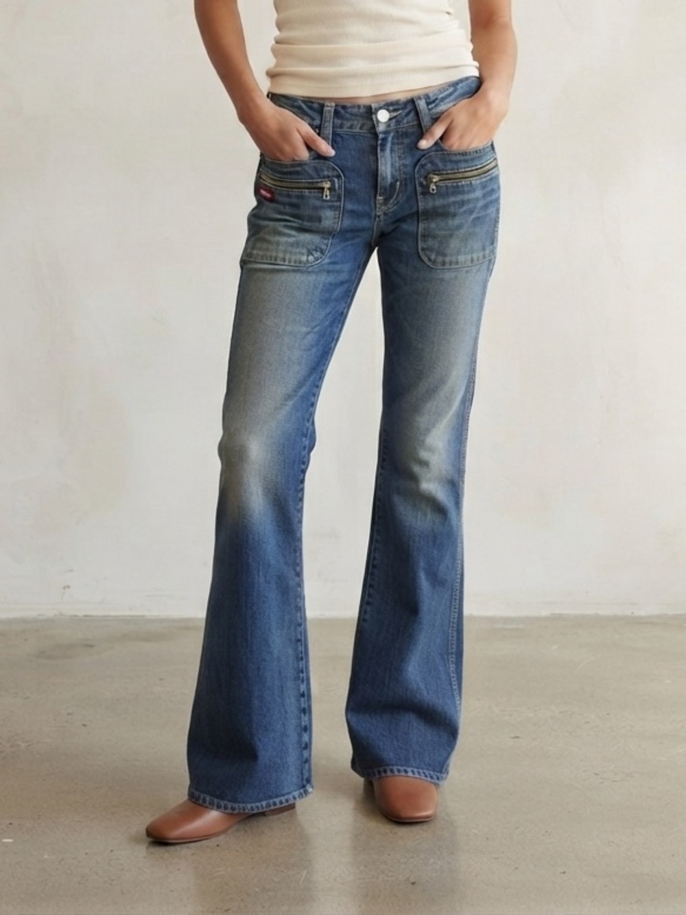Miss Sixty Sz 30 Denim Y2K Low Rise Flare Jeans